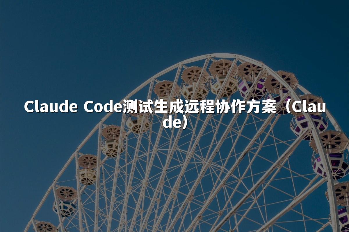 Claude Code测试生成远程协作方案（Claude）
