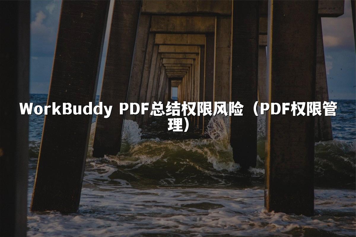 WorkBuddy PDF总结权限风险(PDF权限管理)