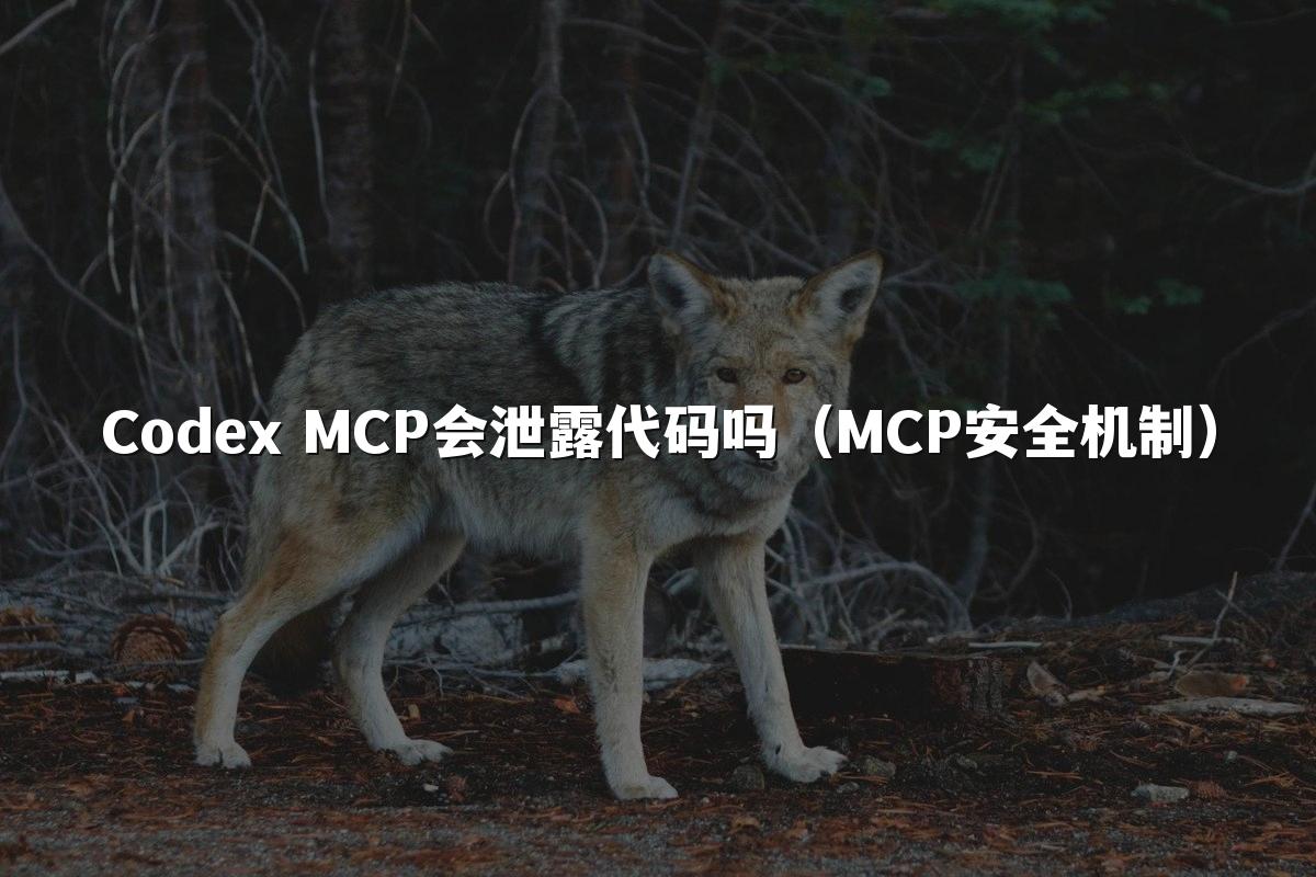 Codex MCP会泄露代码吗(MCP安全机制)