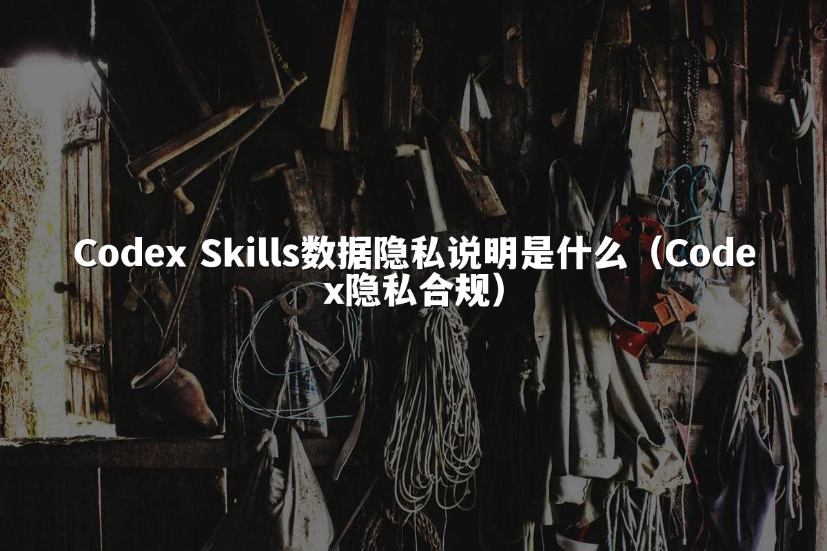 Codex Skills数据隐私说明是什么（Codex隐私合规）
