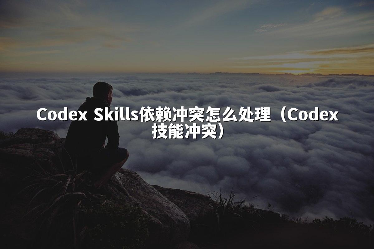 Codex Skills依赖冲突怎么处理（Codex技能冲突）