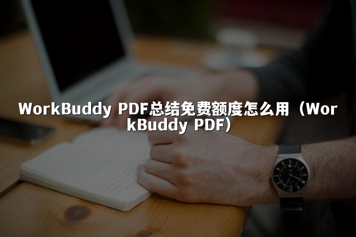 WorkBuddy PDF总结免费额度怎么用(WorkBuddy PDF)