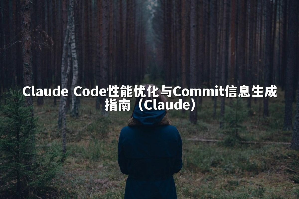 Claude Code性能优化与Commit信息生成指南（Claude）