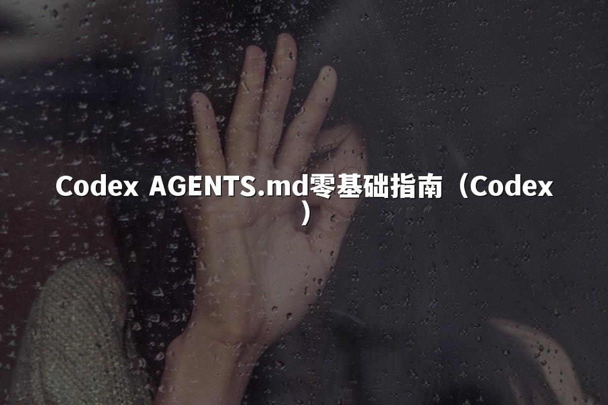 Codex AGENTS.md零基础指南（Codex）
