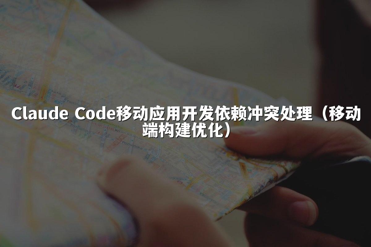 Claude Code移动应用开发依赖冲突处理（移动端构建优化）
