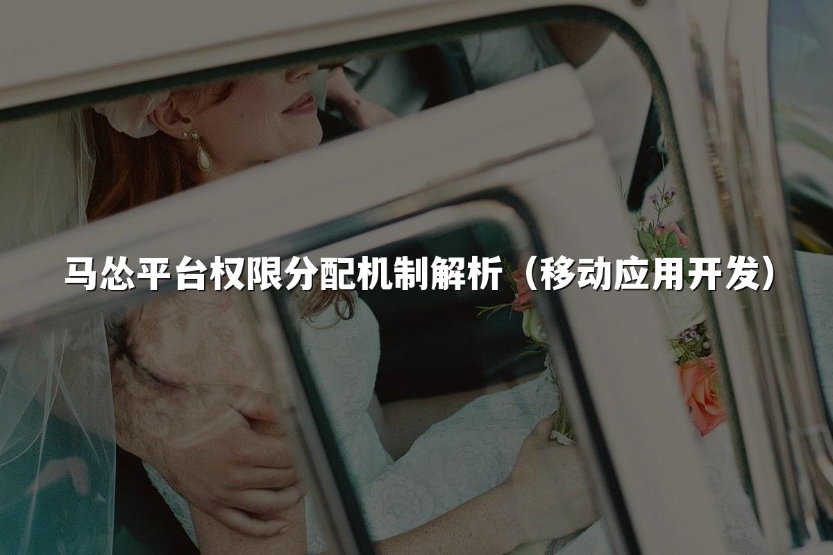 马怂平台权限分配机制解析(移动应用开发)
