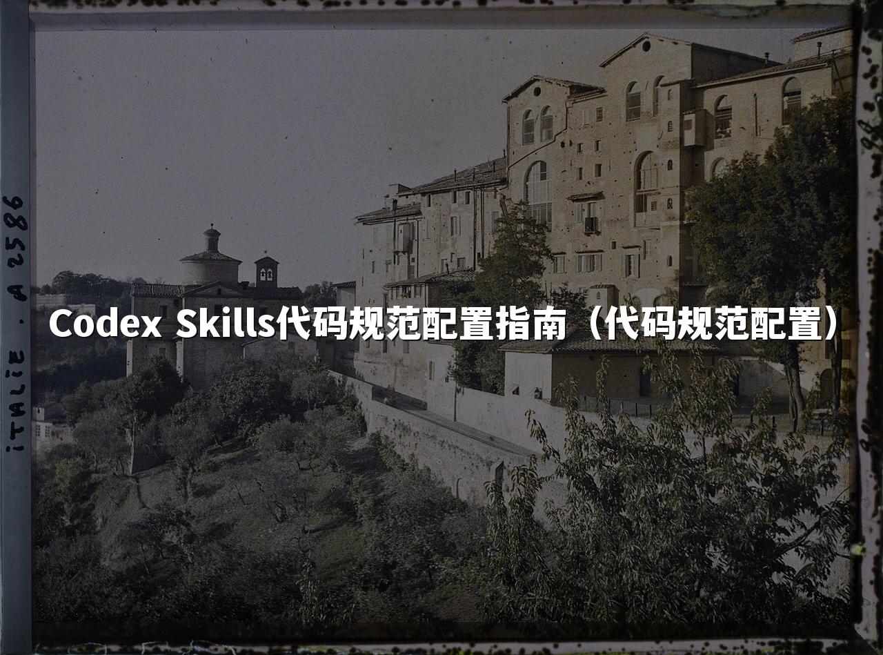 Codex Skills代码规范配置指南(代码规范配置)
