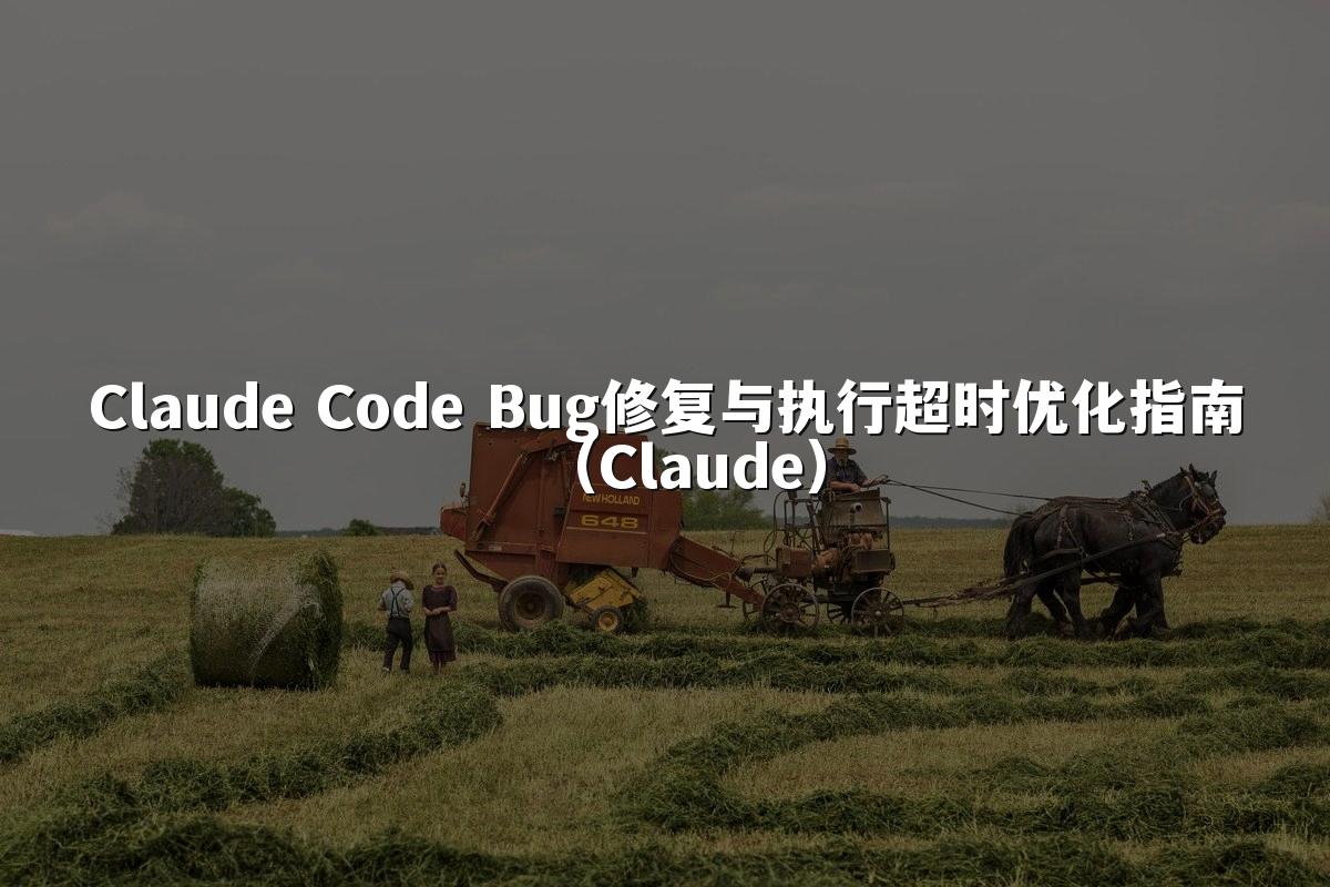 Claude Code Bug修复与执行超时优化指南（Claude）