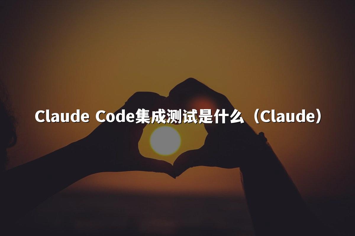 Claude Code集成测试是什么（Claude）