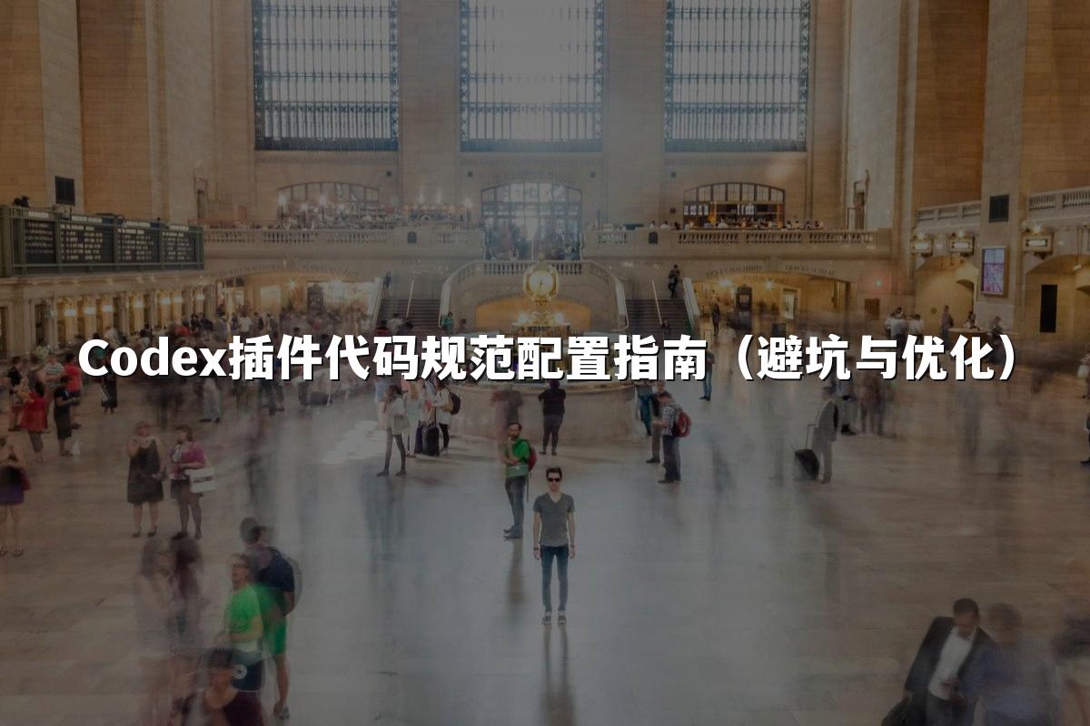 Codex插件代码规范配置指南（避坑与优化）