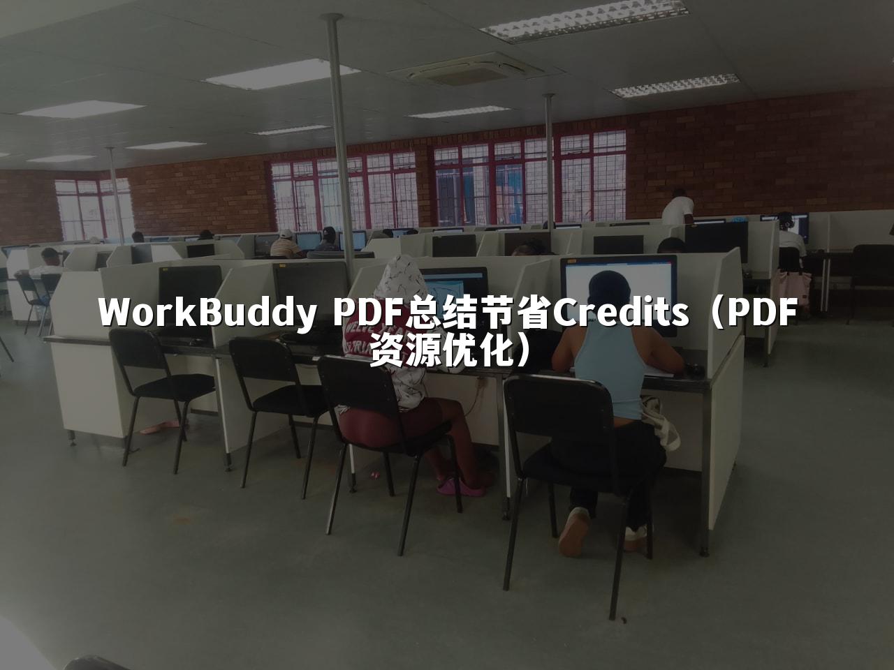WorkBuddy PDF总结节省Credits(PDF资源优化)