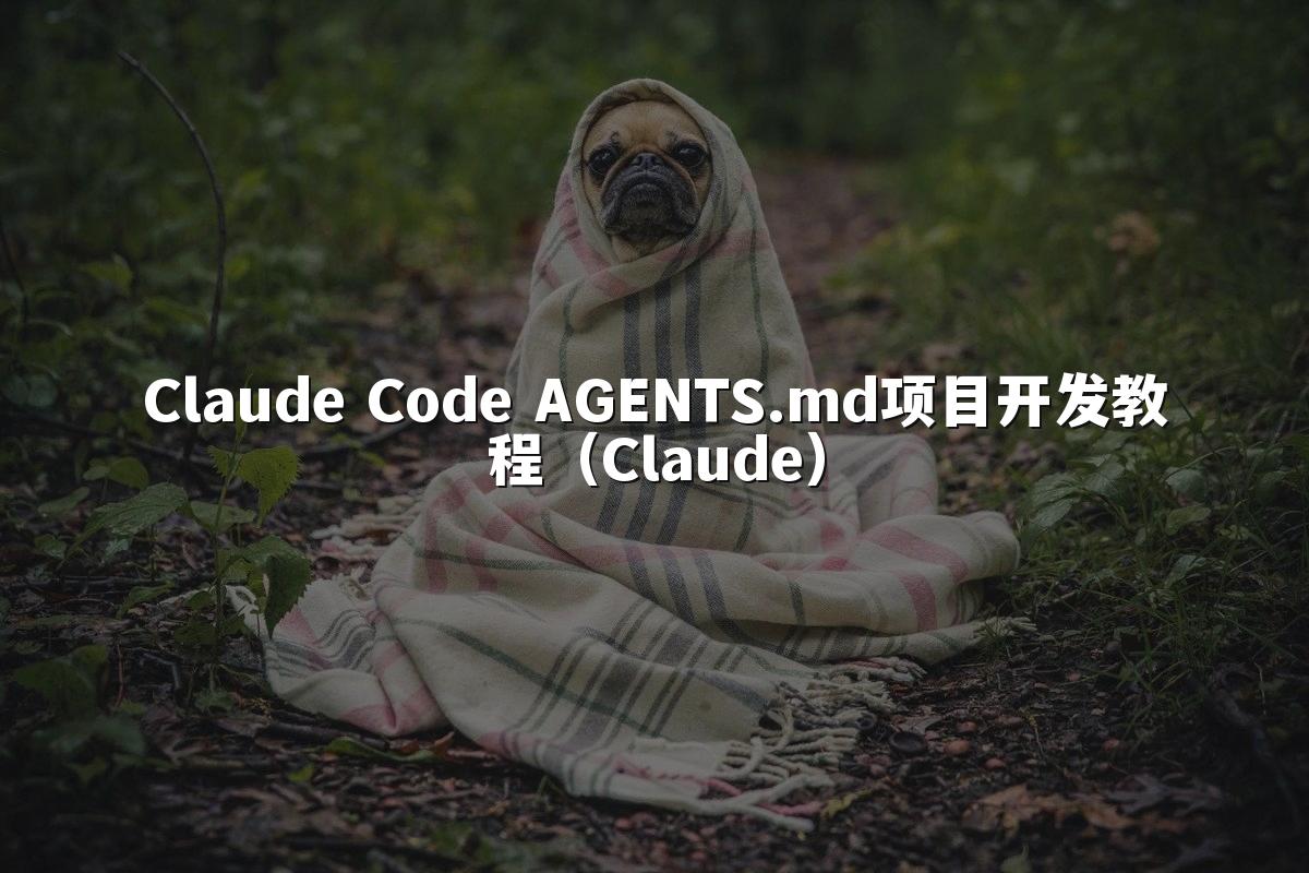 Claude Code AGENTS.md项目开发教程(Claude)