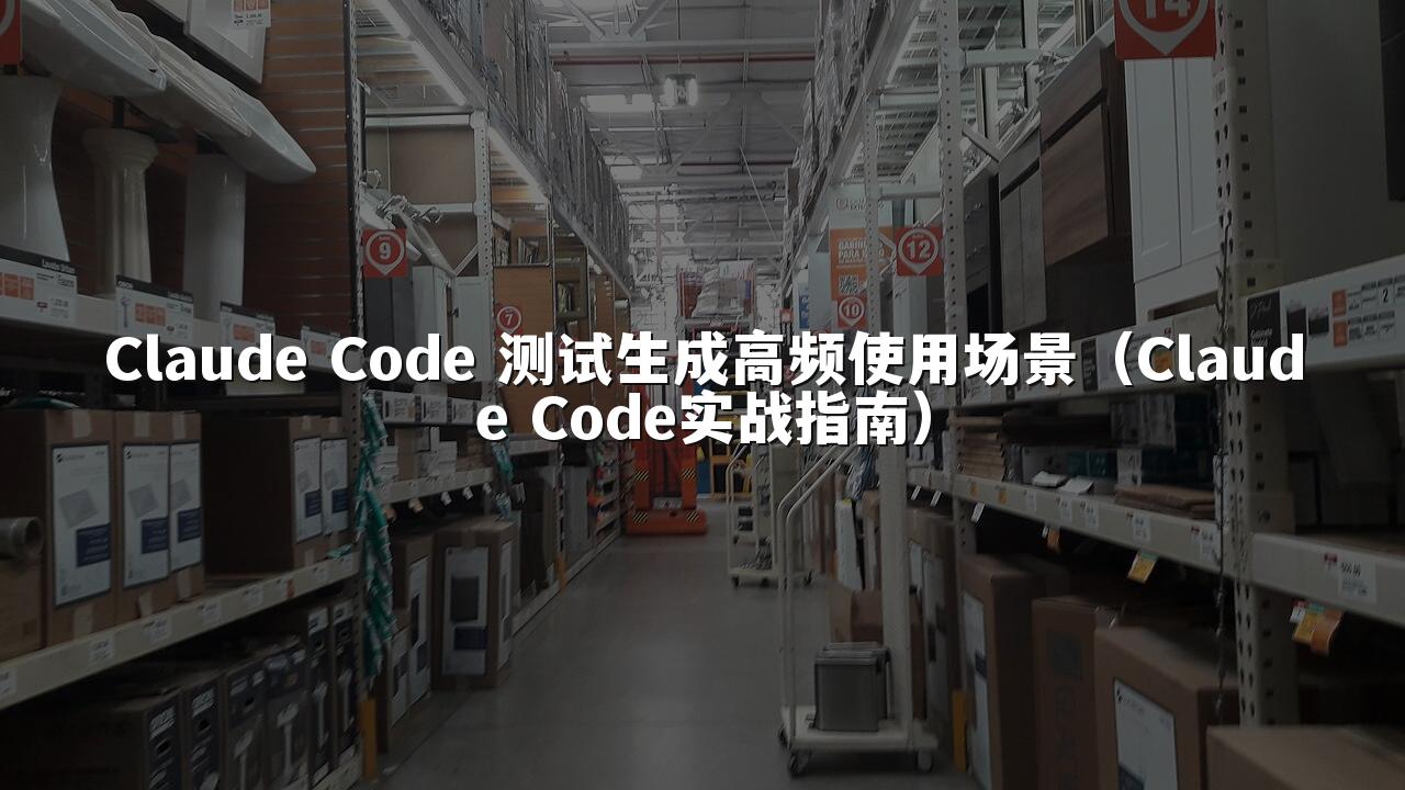 Claude Code 测试生成高频使用场景(Claude Code实战指南)