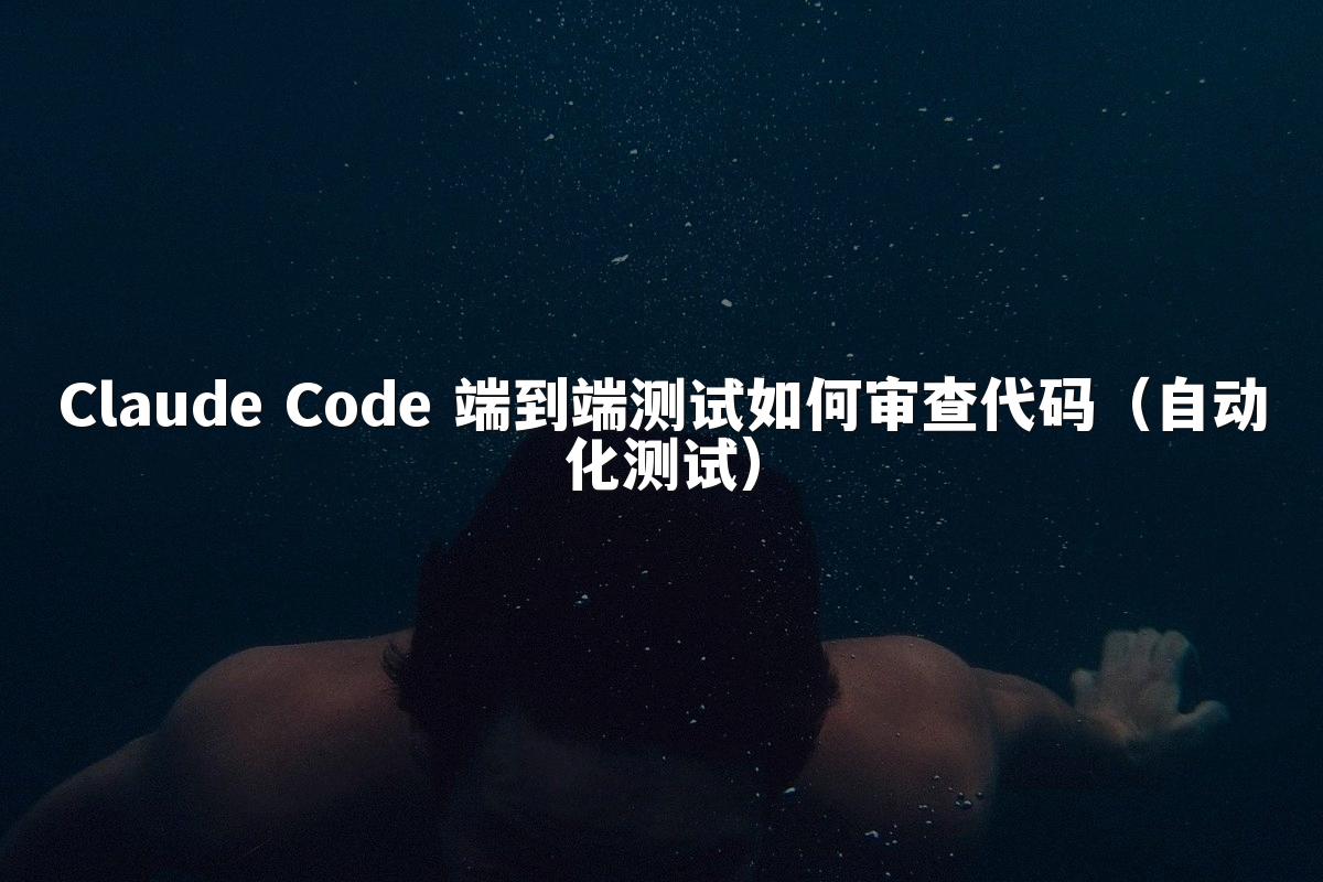 Claude Code 端到端测试如何审查代码（自动化测试）