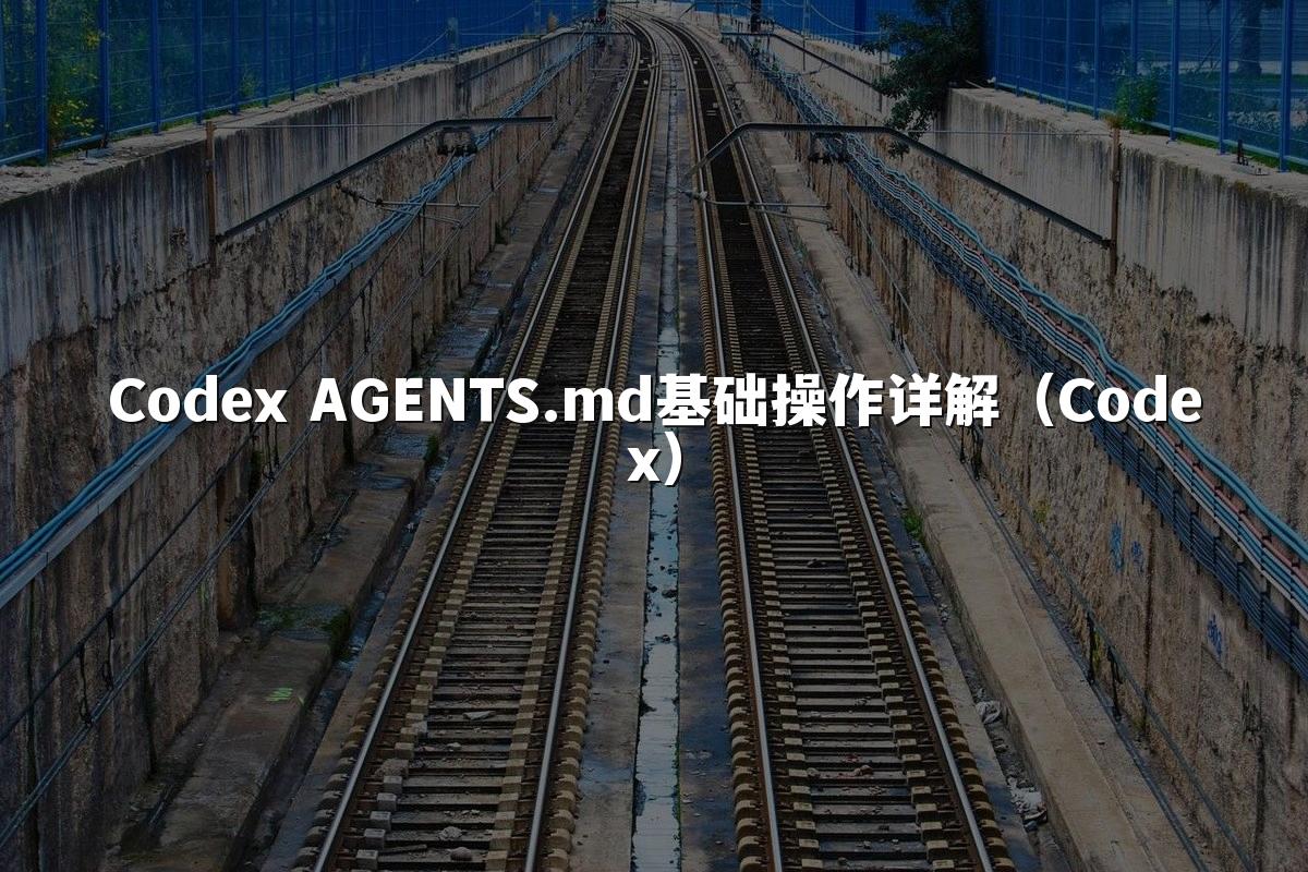 Codex AGENTS.md基础操作详解（Codex）