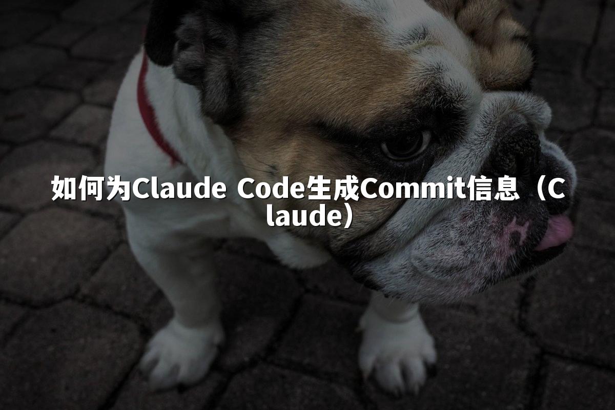 如何为Claude Code生成Commit信息（Claude）