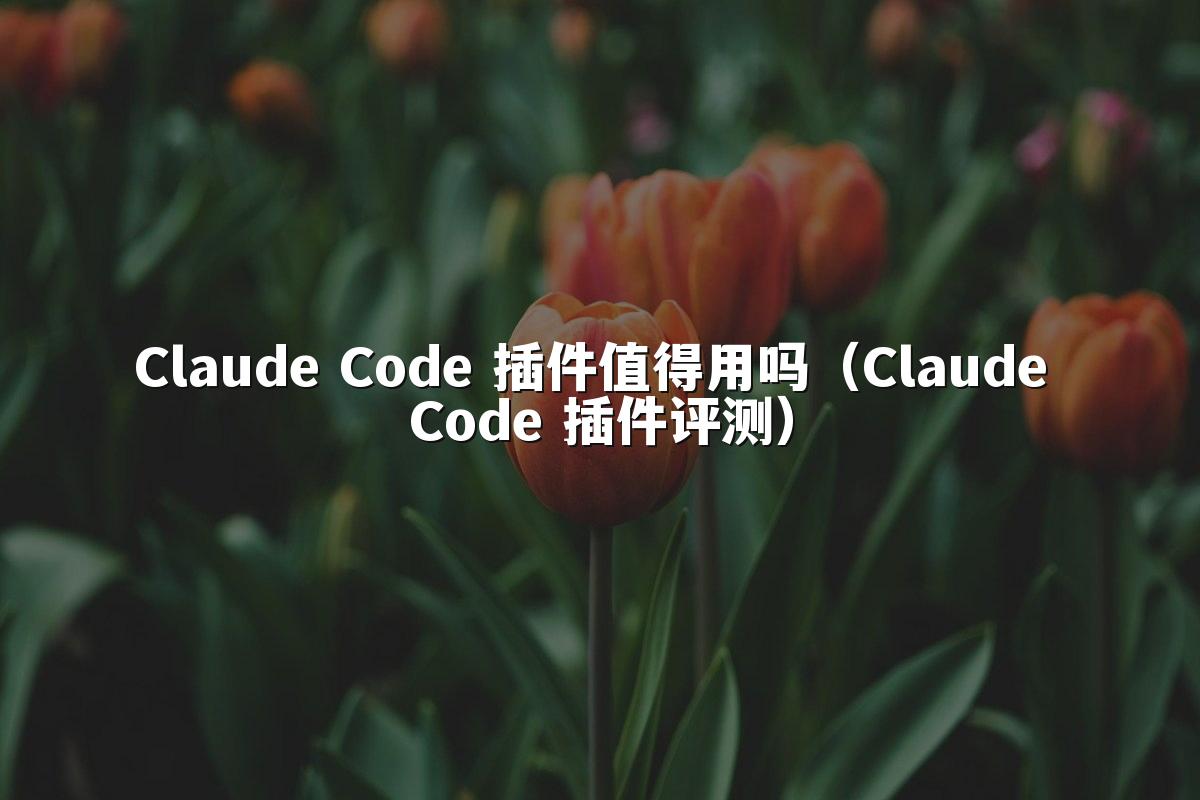 Claude Code 插件值得用吗(Claude Code 插件评测)