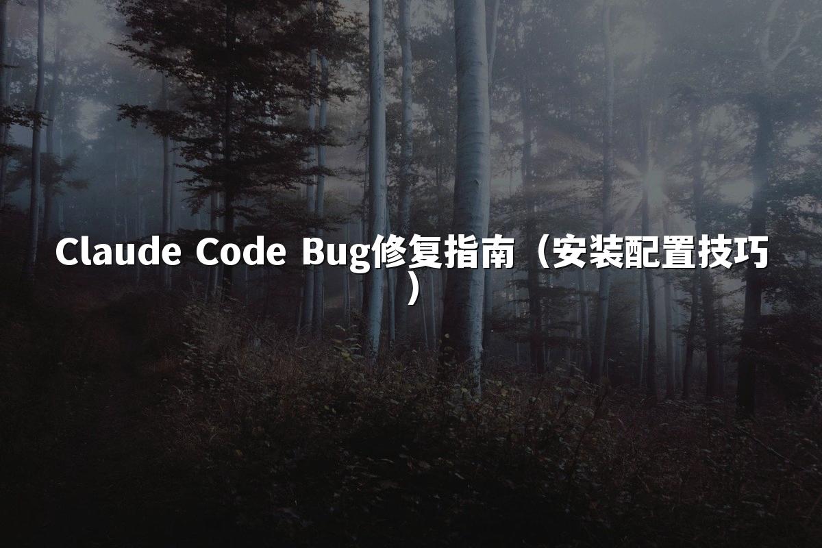 Claude Code Bug修复指南（安装配置技巧）