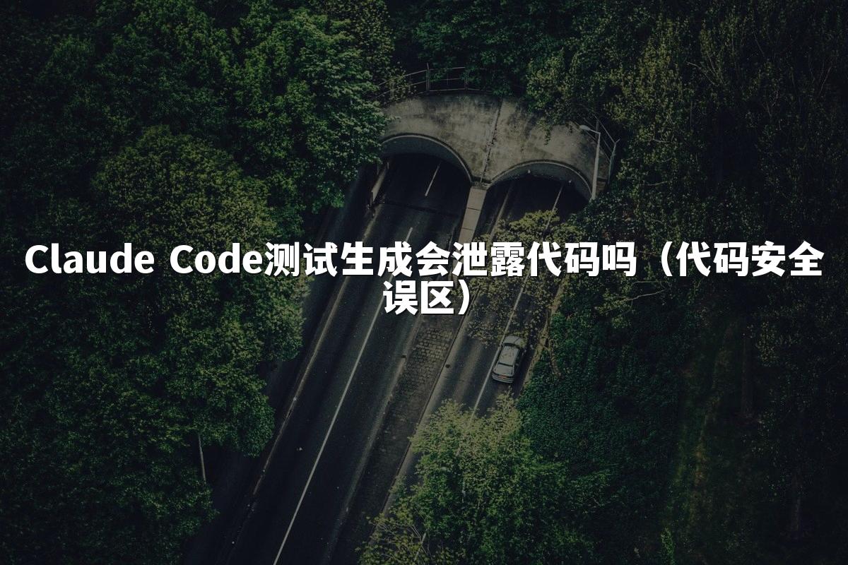 Claude Code测试生成会泄露代码吗(代码安全误区)