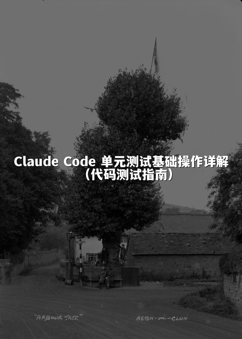 Claude Code 单元测试基础操作详解(代码测试指南)