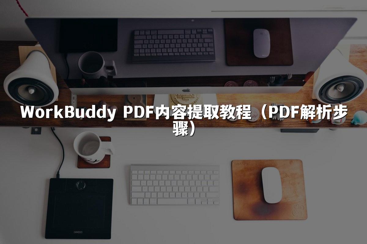 WorkBuddy PDF内容提取教程（PDF解析步骤）
