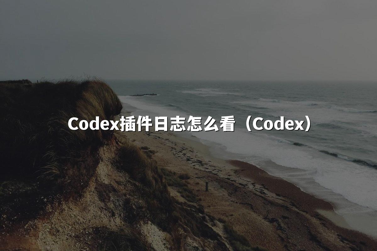 Codex插件日志怎么看(Codex)