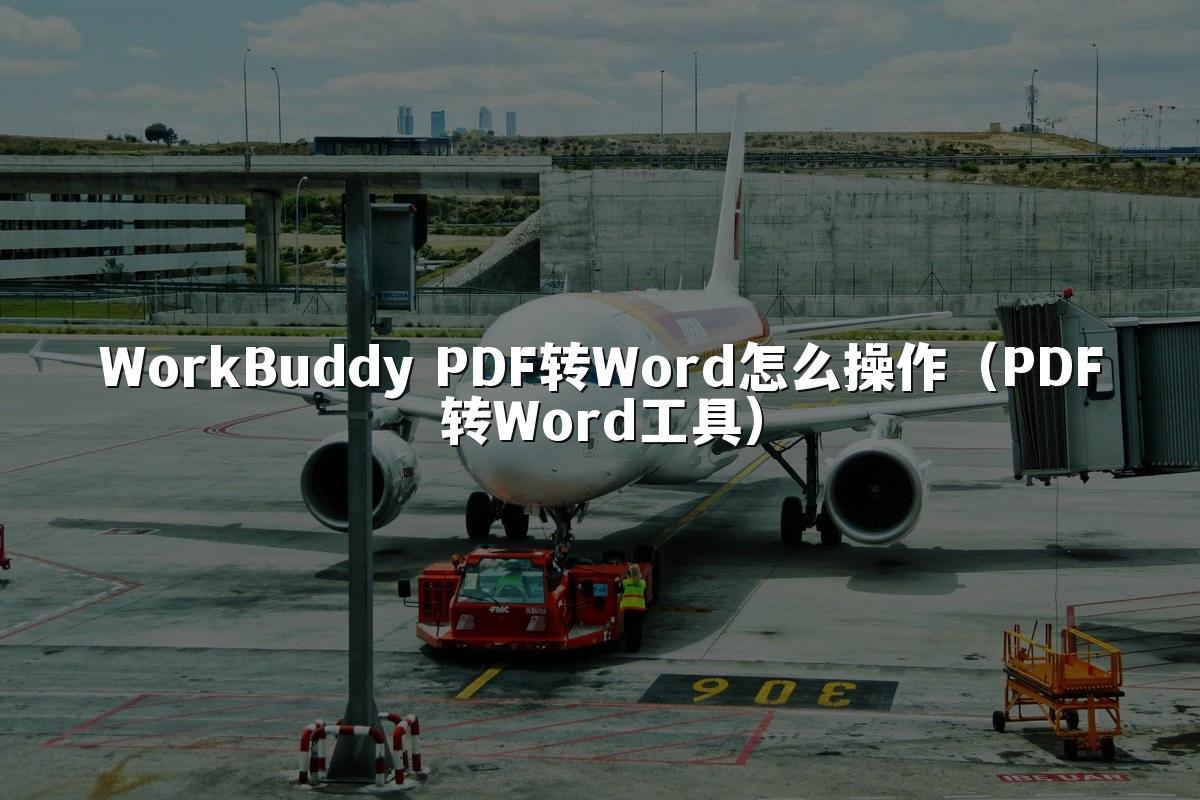 WorkBuddy PDF转Word怎么操作(PDF转Word工具)