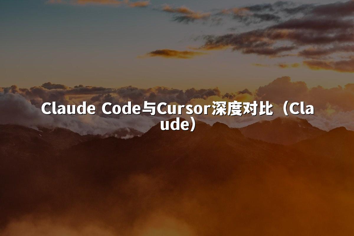 Claude Code与Cursor深度对比（Claude）