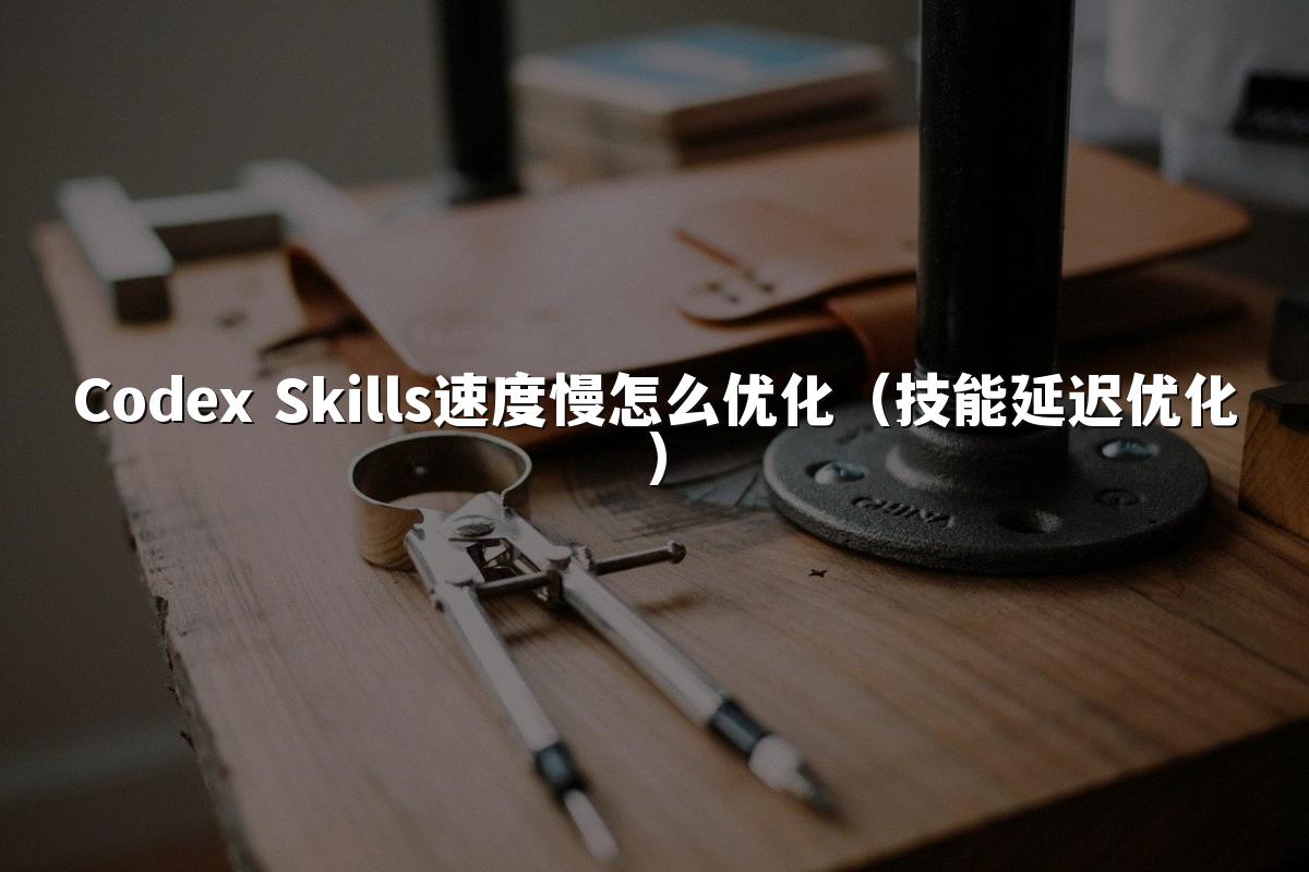Codex Skills速度慢怎么优化（技能延迟优化）