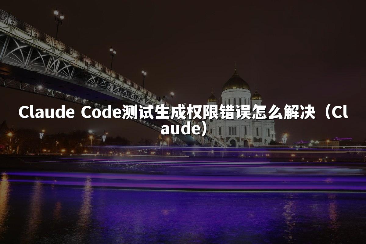 Claude Code测试生成权限错误怎么解决（Claude）