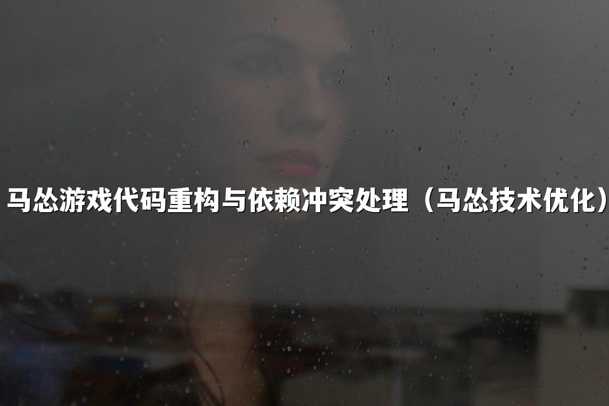 马怂游戏代码重构与依赖冲突处理（马怂技术优化）