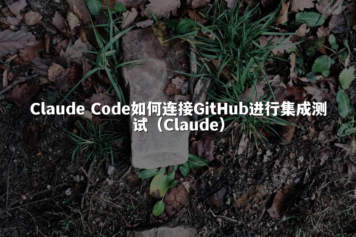 Claude Code如何连接GitHub进行集成测试(Claude)