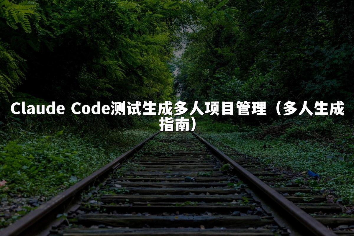 Claude Code测试生成多人项目管理（多人生成指南）