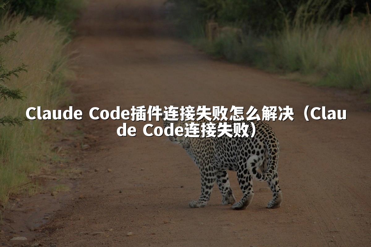 Claude Code插件连接失败怎么解决(Claude Code连接失败)