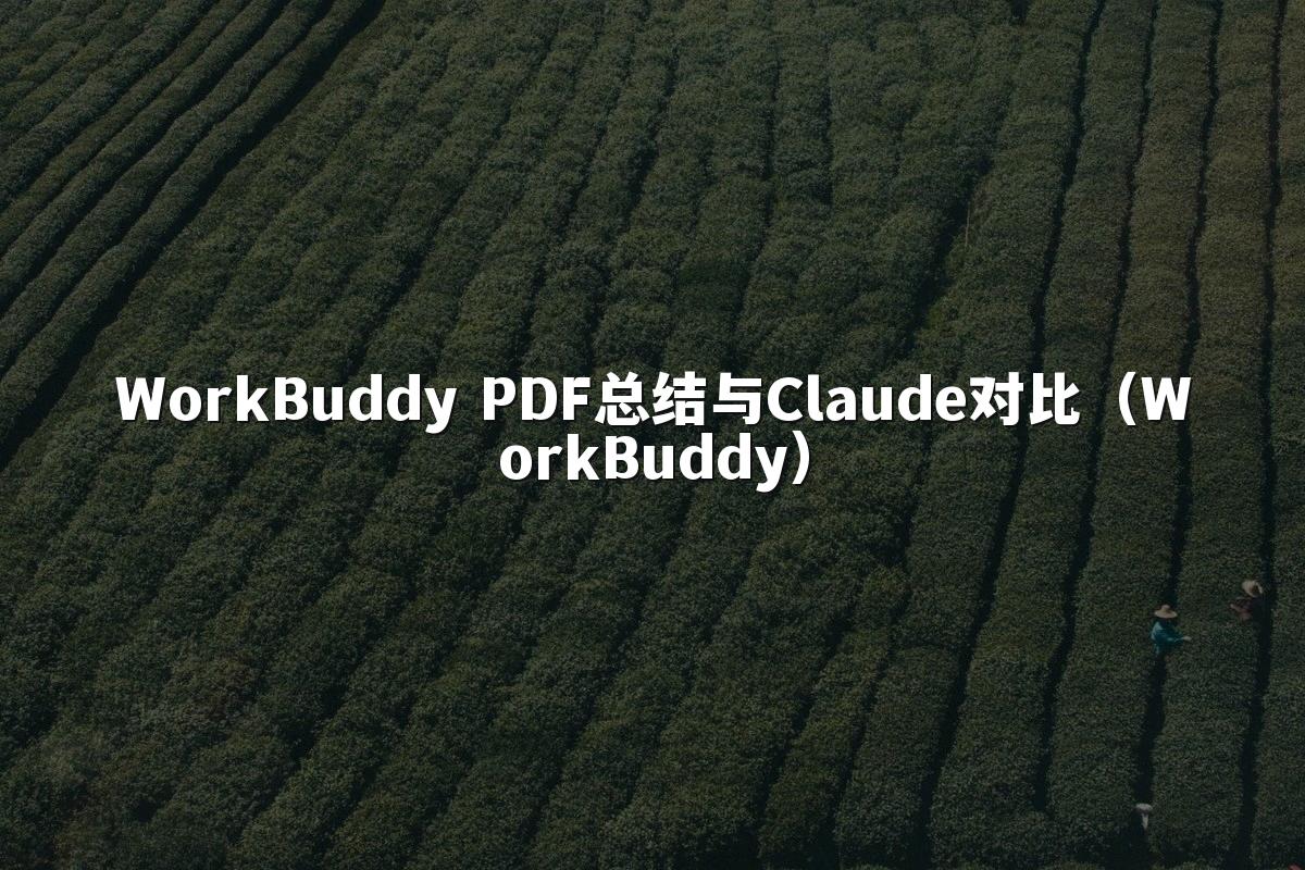 WorkBuddy PDF总结与Claude对比(WorkBuddy)