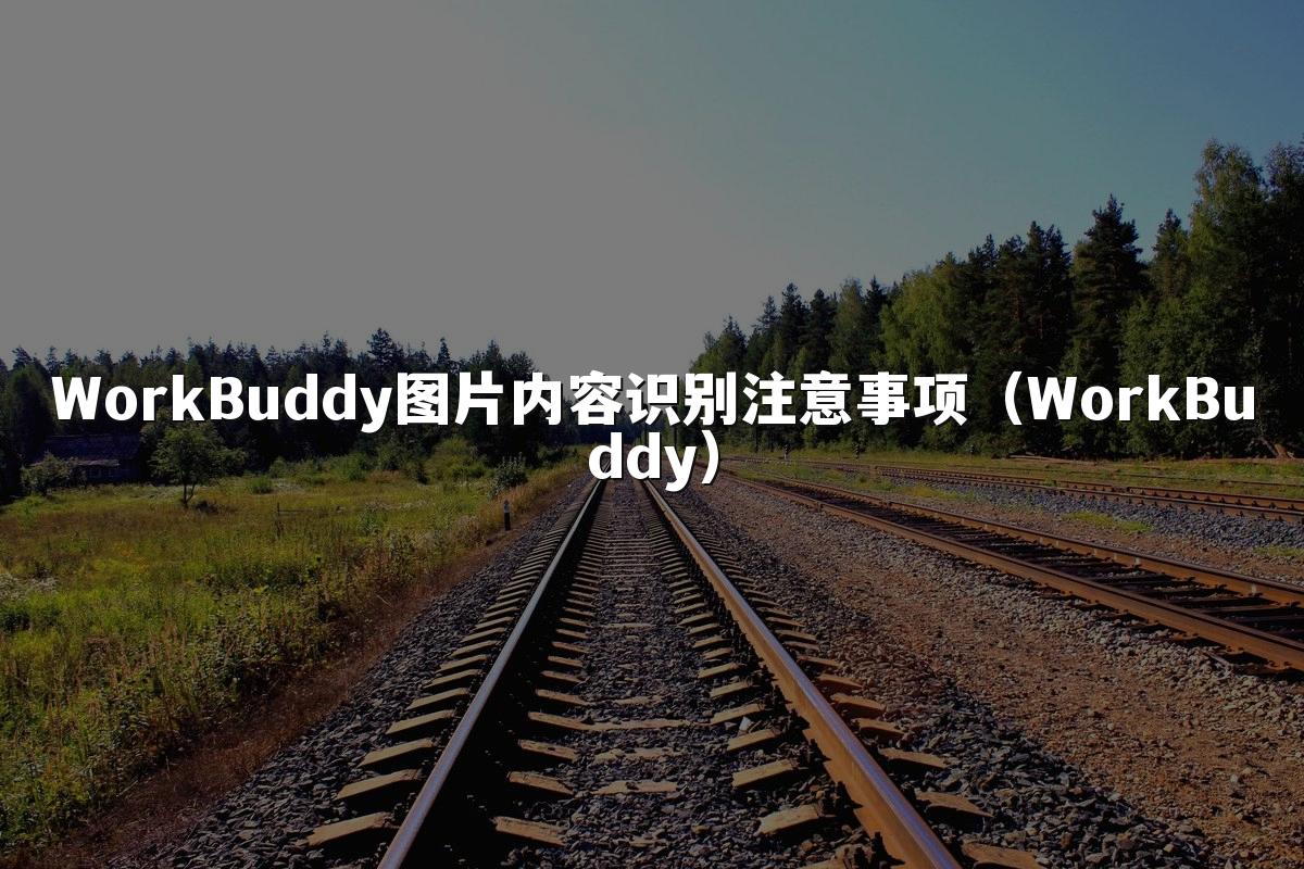 WorkBuddy图片内容识别注意事项（WorkBuddy）