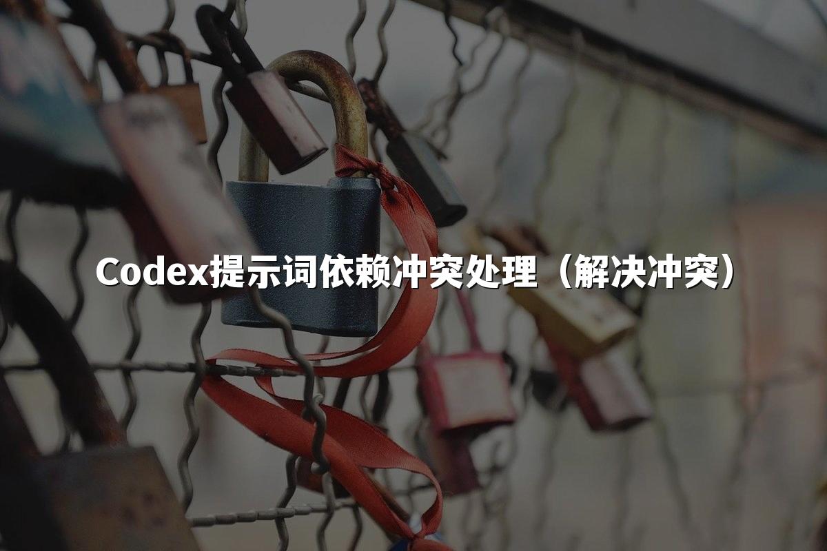 Codex提示词依赖冲突处理（解决冲突）