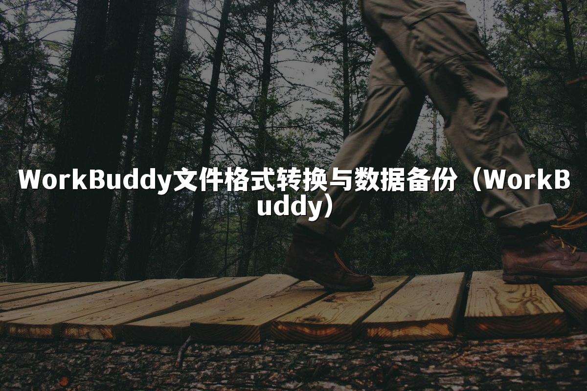 WorkBuddy文件格式转换与数据备份（WorkBuddy）