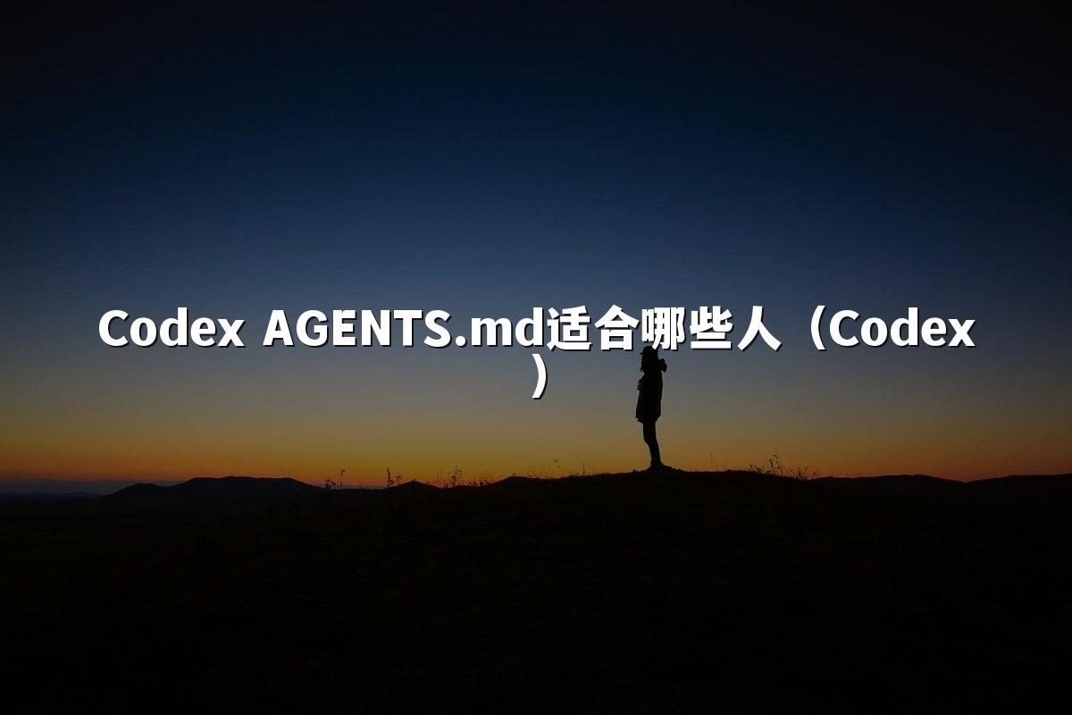 Codex AGENTS.md适合哪些人(Codex)