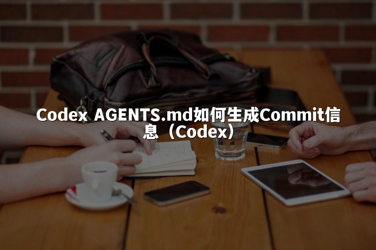 Codex AGENTS.md如何生成Commit信息(Codex)