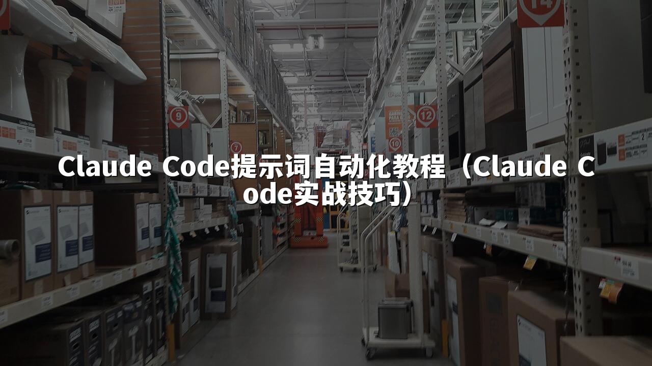 Claude Code提示词自动化教程（Claude Code实战技巧）