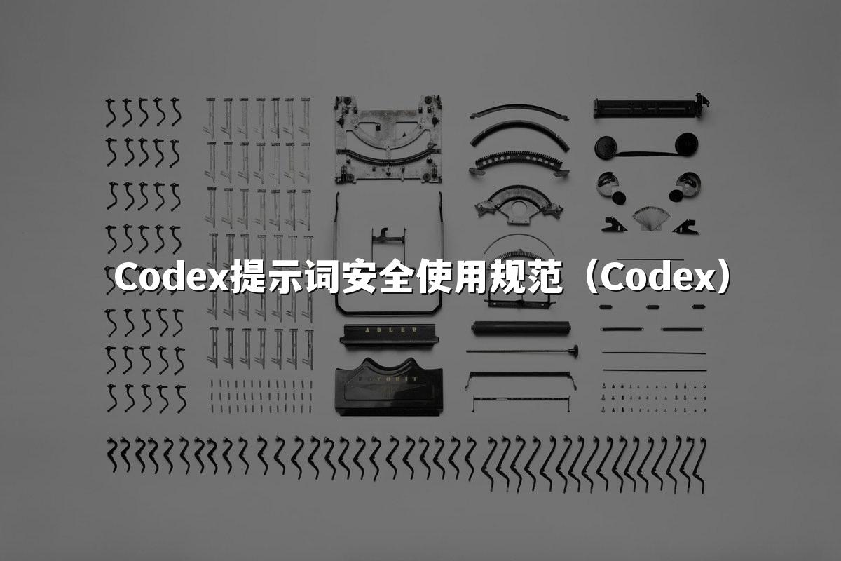 Codex提示词安全使用规范(Codex)