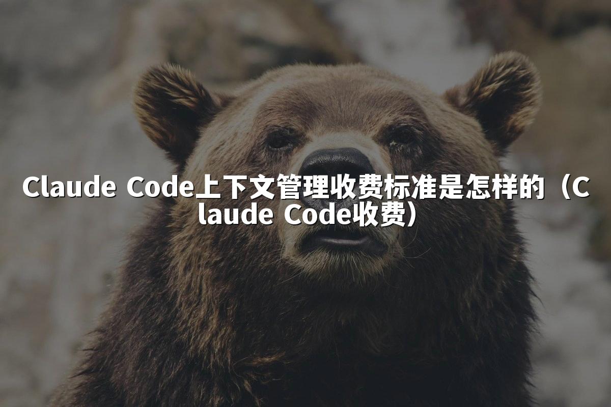 Claude Code上下文管理收费标准是怎样的（Claude Code收费）