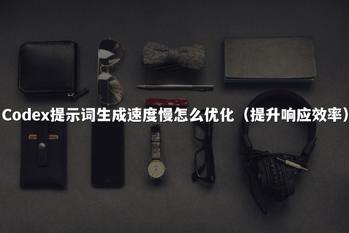 Codex提示词生成速度慢怎么优化（提升响应效率）