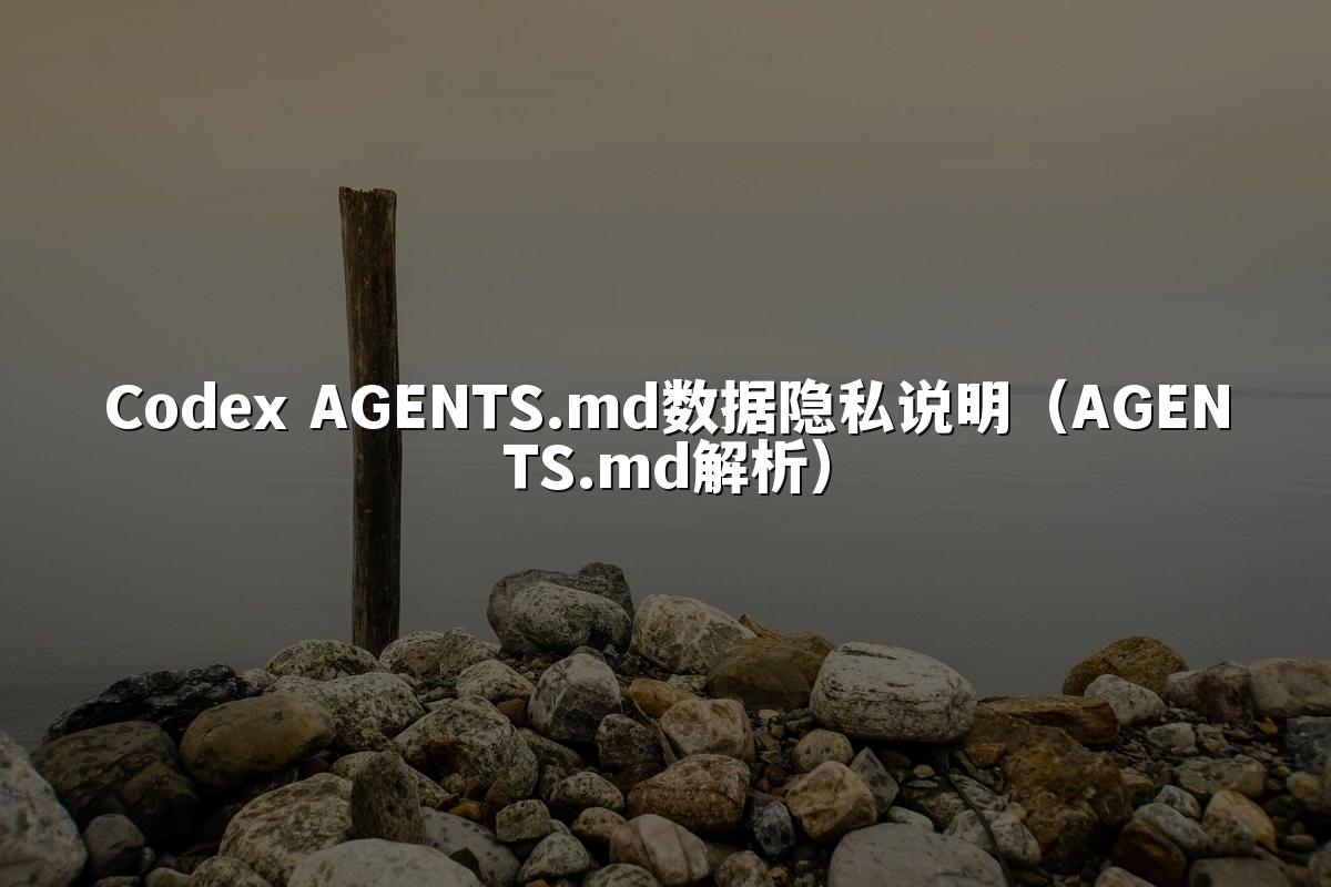Codex AGENTS.md数据隐私说明（AGENTS.md解析）