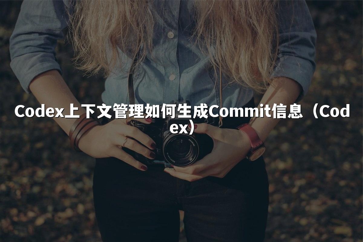 Codex上下文管理如何生成Commit信息（Codex）