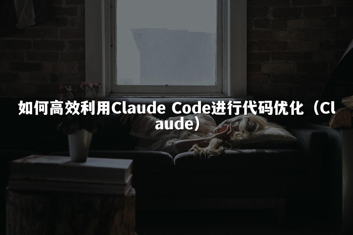 如何高效利用Claude Code进行代码优化（Claude）