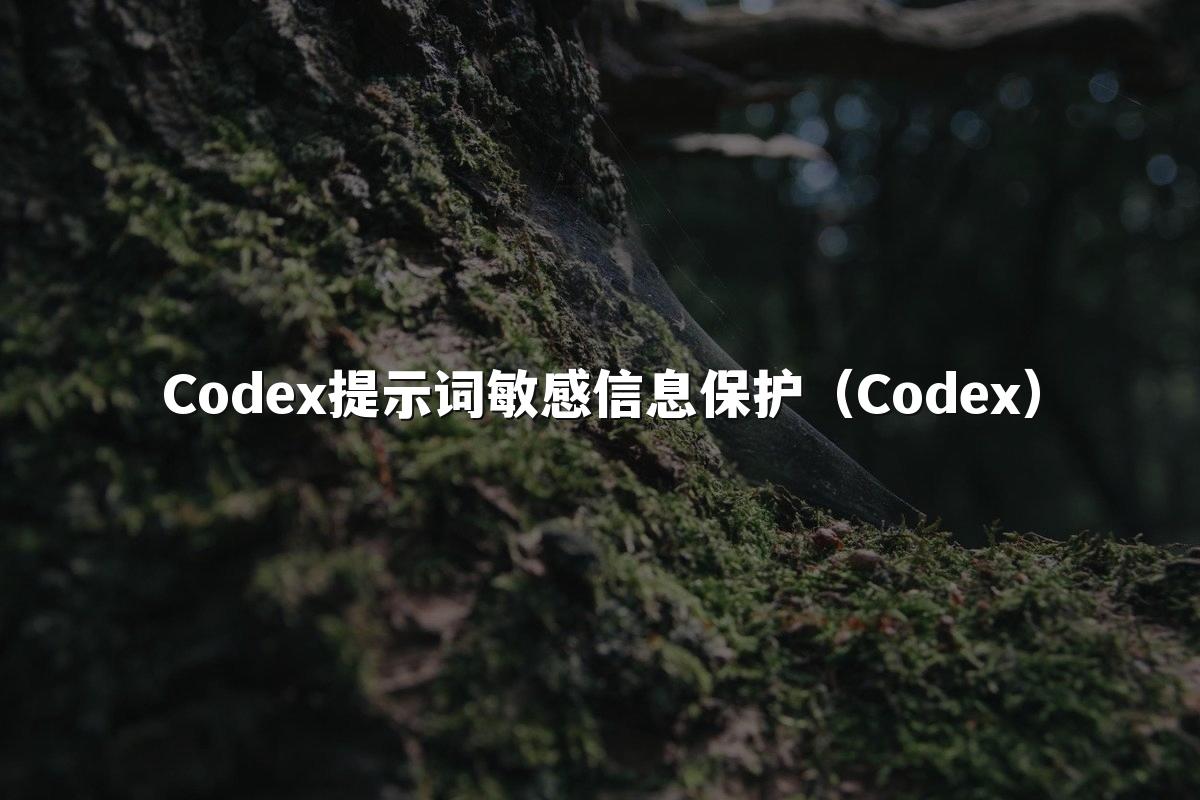 Codex提示词敏感信息保护（Codex）