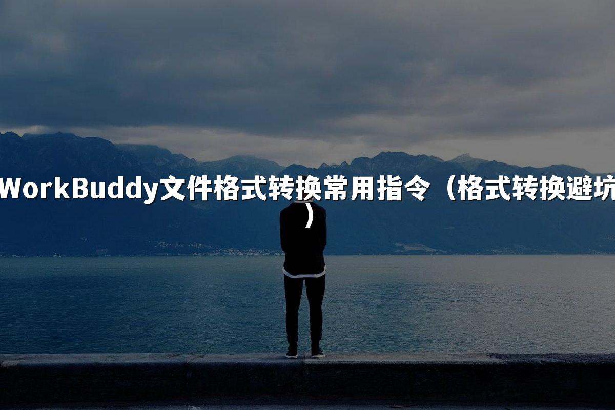 WorkBuddy文件格式转换常用指令(格式转换避坑)