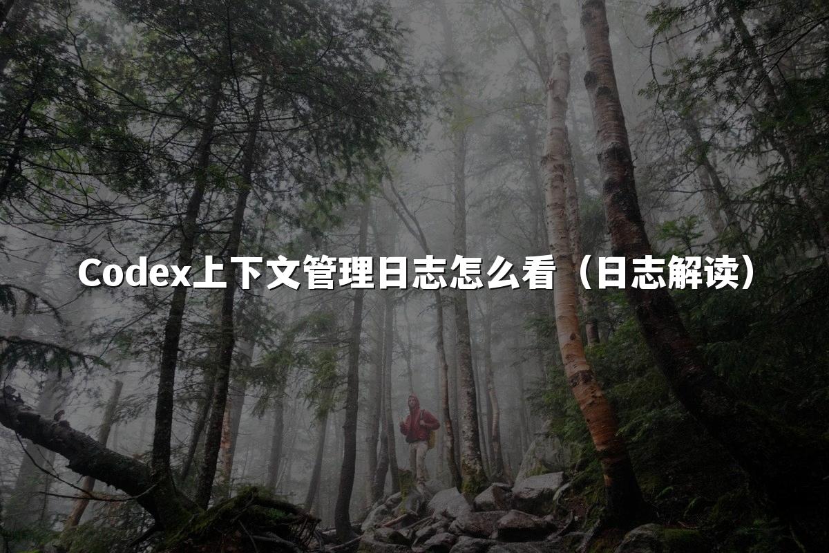 Codex上下文管理日志怎么看（日志解读）